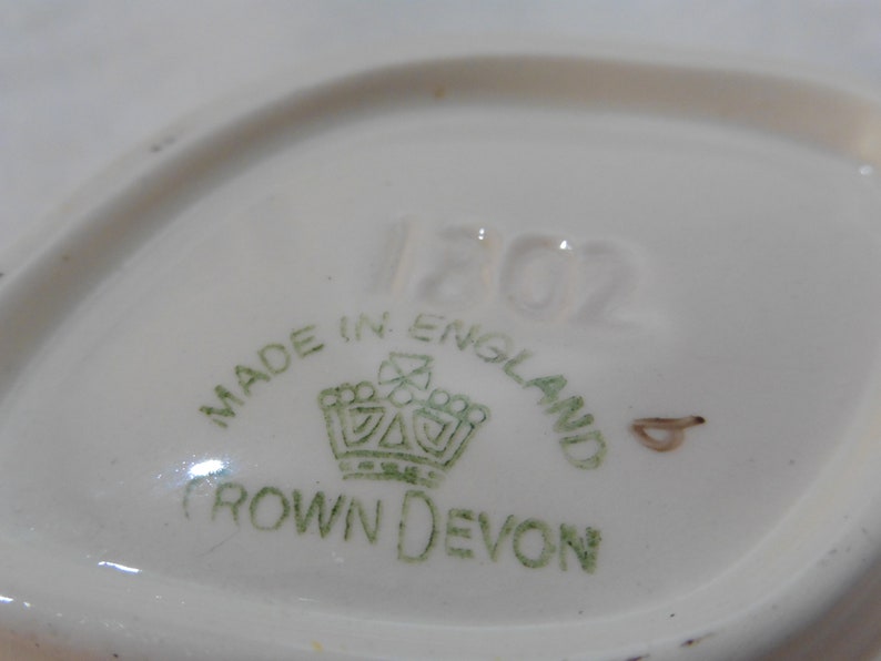 Mint Green Dish Crown Devon Vintage