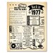 Back in 1977 Newspaper Poster / Printable / 46th Birthday - Etsy