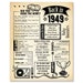 Back in 1949 Newspaper Poster / Printable / 75th Birthday Party ...