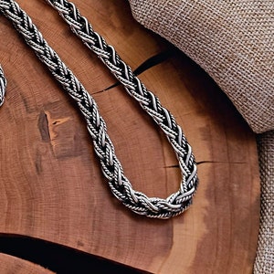 Filigree Viking Chain. Sterling Silver Norse Chain. Handmade Viking Necklace Viking Jewelry. Etsy