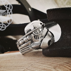 Sterling Silver Stormtrooper Ring: Star Wars Jewelry