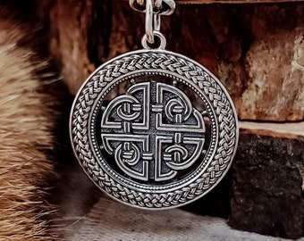 Sterling Silver Celtic Shield Knot Pendant. Handmade Celtic Jewelry.