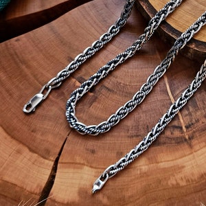 Filigree viking chain. Handmade viking replica necklace. Sterling silver norse necklace viking jewelry.