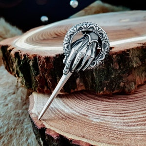 Hand of the King brooch. Sterling silver Game of Thrones pin. Handcrafted Game of Thrones brooch. Game of Thrones Jewelry.