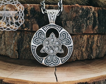 Celtic Knot Pendant, Sterling Silver Celtic Knot, Celtic Necklace, Norse Necklace, Triquetra Symbol, Celtic Jewelry