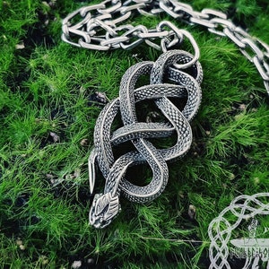 Viper School Medallion. Sterling Silver Witcher Medallion. Handmade Snake Witcher Pendant. Viper School Necklace.