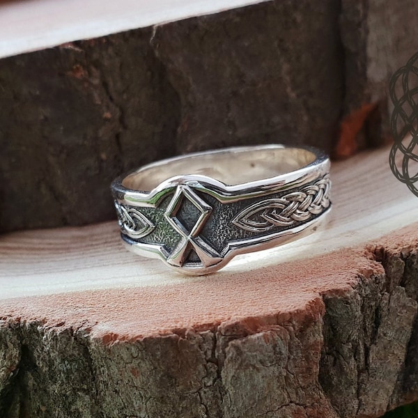 Rune Viking Ring, Runic Ring, Sterling Silver Norse Ring, Norse Jewelry, Viking Jewelry, Viking Runes