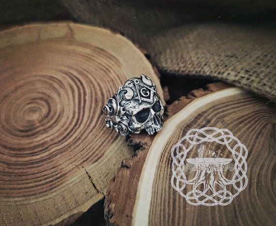 Masonic cheap skull ring