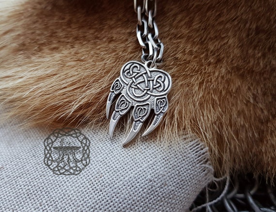 Wolf paw sale necklace