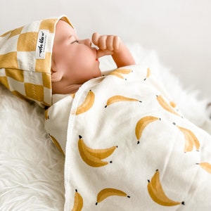 Banana Baby Blanket Etsy