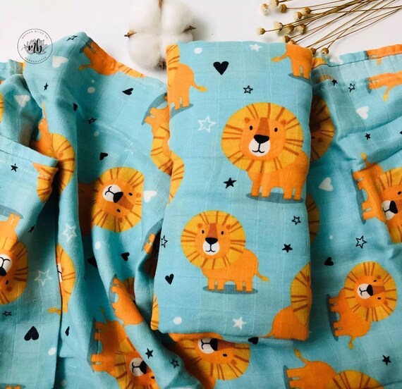 Lion muslin blanket hot sale