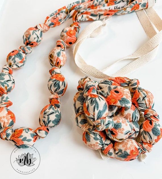 Rifle Paper Co Rosa Peach Nursing Necklace Breastfeeding Organic