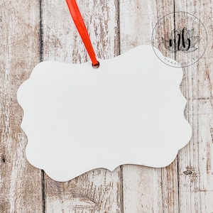Benelux Double Sided Scalloped Shaped Ornament Blank for Sublimation - Double Sided MDF - Christmas Tree Ornament Blank