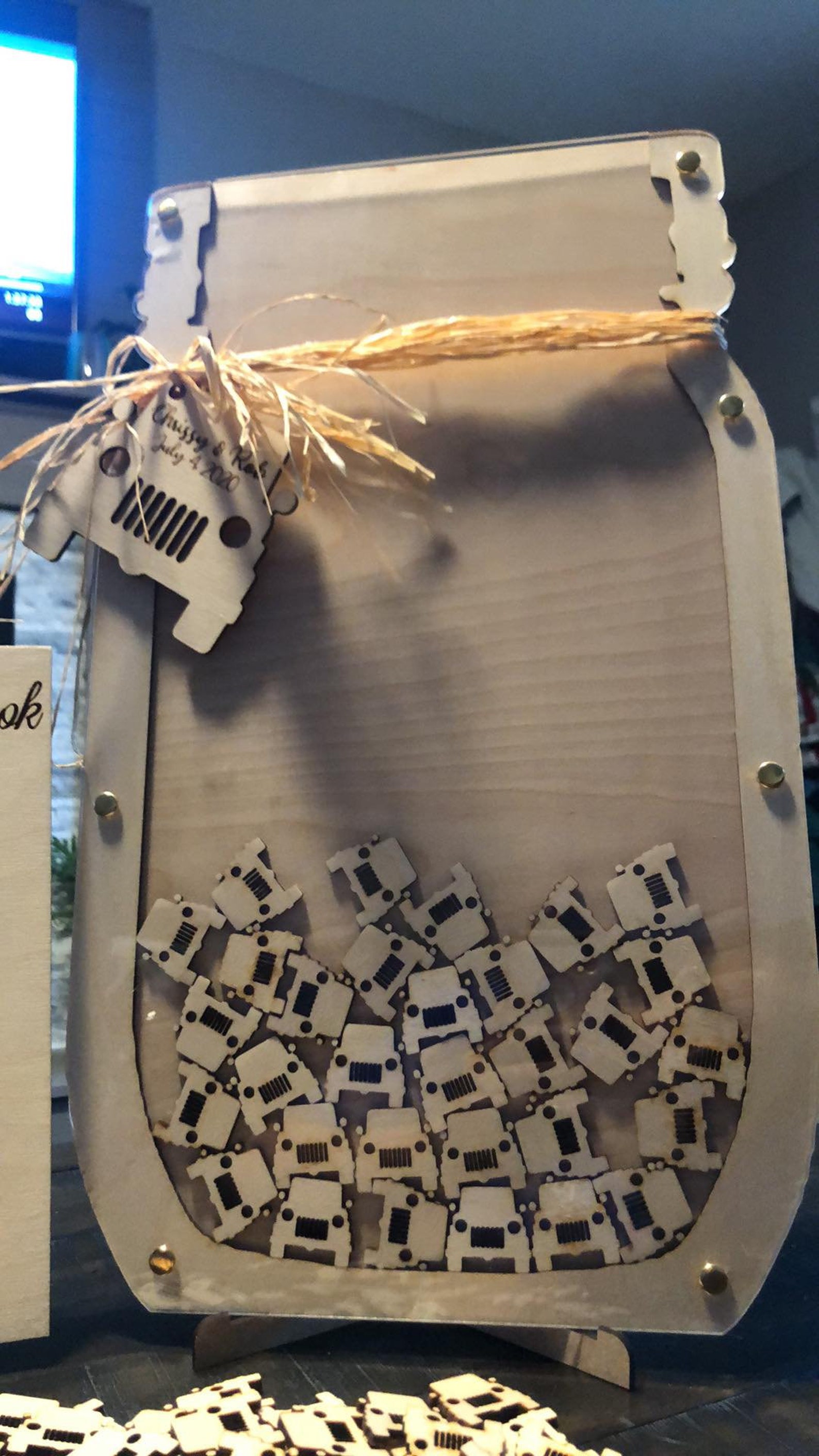 Mason jar wedding guest book wall guest book design SVG file Etsy