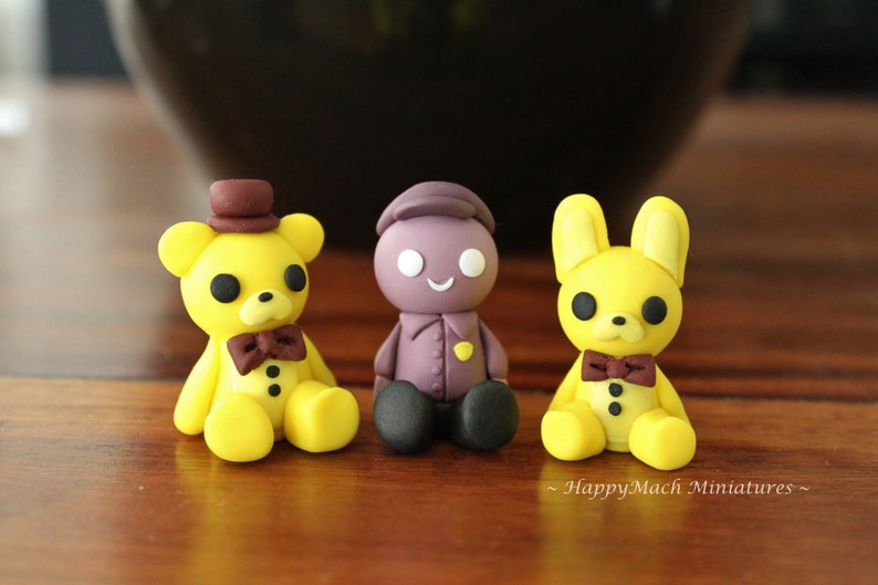 fnaf clay figures