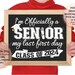 First Day of Senior Year Printable Sign First Day of School - Etsy