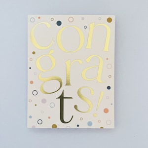 Congrats Gold Foil Card