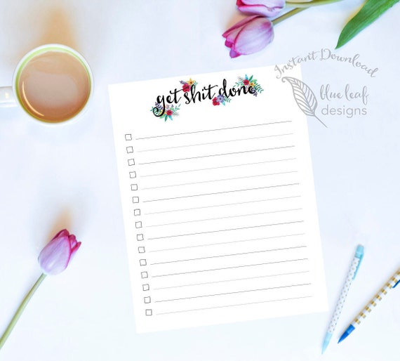 printable to do list daily to do list daily planner large etsy
