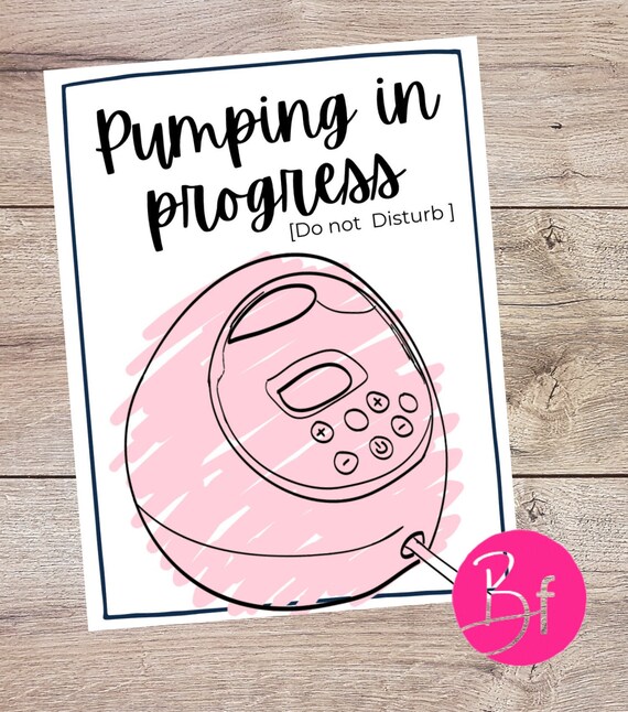 Breast Pump Sign Printable Etsy