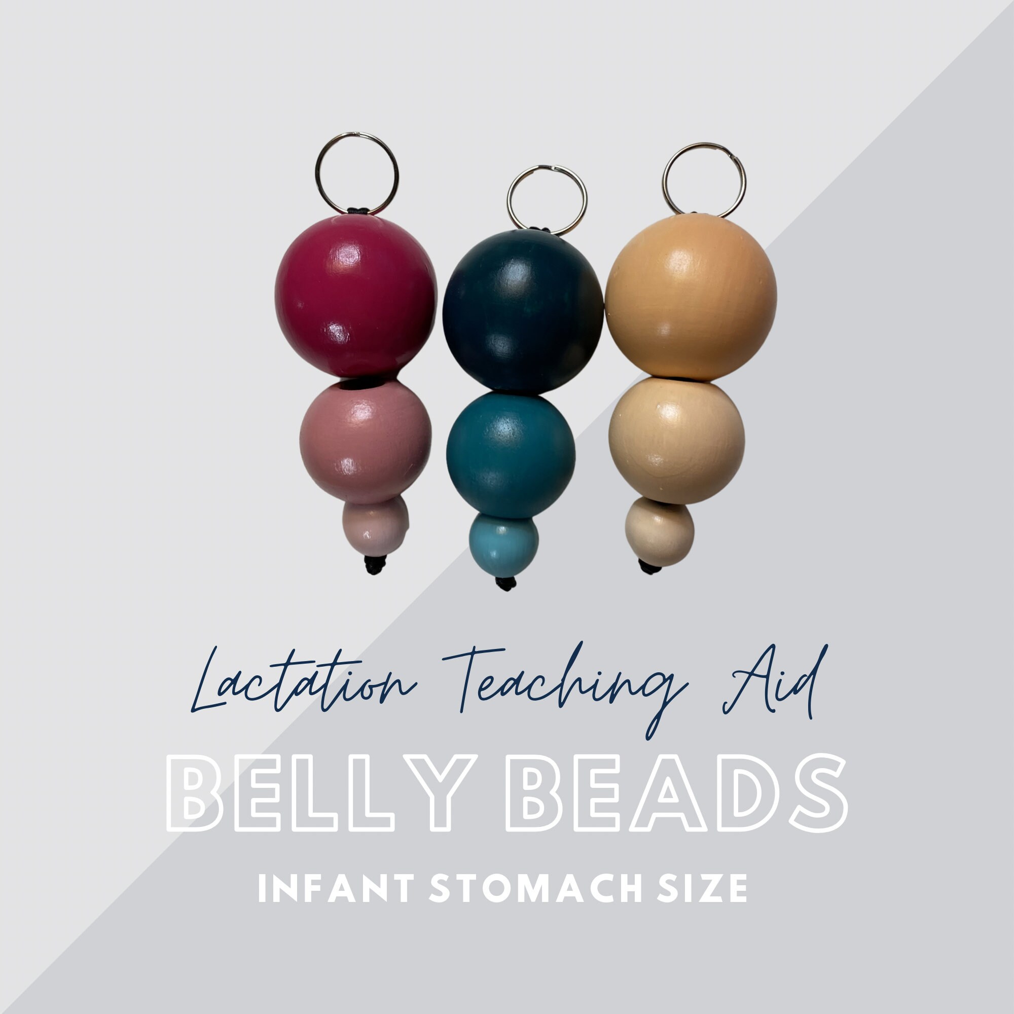 Baby Belly Beads. Lactation Belly Beads. Newborn Stomach Size. Etsy