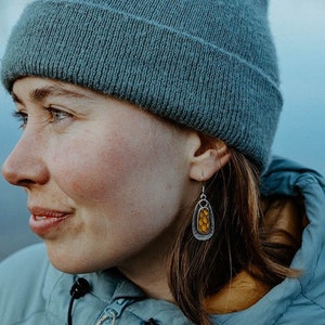 Alaska Wild Salmon Earrings/ Fish Skin Jewelry/ Fish Skin/ Ocean Jewelry/ Mermaid Gifts/ Nautical Jewelry/ Alaska Jewelry/ Fish Earrings/