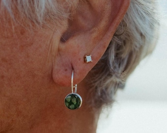 Alaska Salmon Skin Earrings: Handmade Fish Scale Jewelry