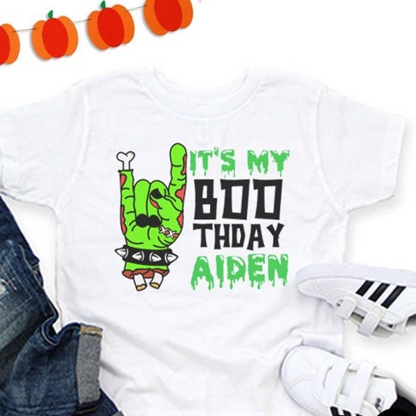 It's my boo today shirt | Halloween shirt | halloween birthday shirt | Kids halloween birthday | Halloween party | Zombie birthday | custom