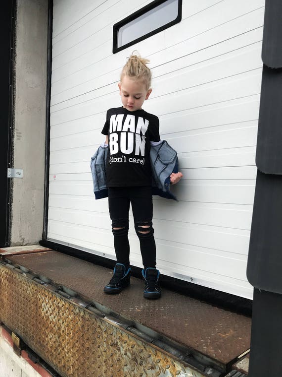 Man Bun Shirt Man Bun Boys Bun Boys With Long Hair Etsy