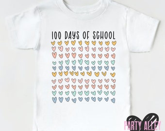 100 days of school shirt | 100th day of school | 100 days of hearts shirt | Hearts 100th day | Girls 100th day | 100 hearts shirt |