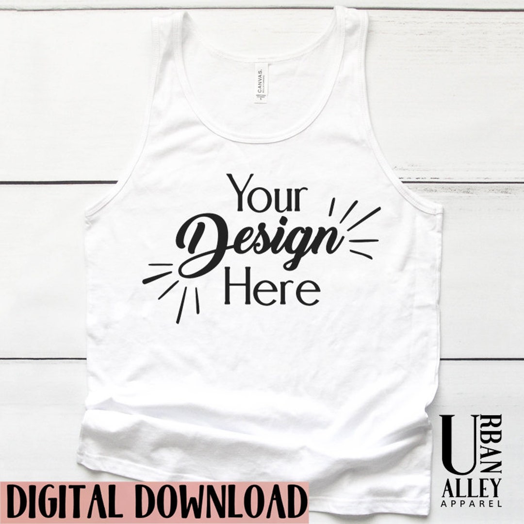 Bella Canvas 3480 Tank Mock up Add Your Design Flat Lay - Etsy