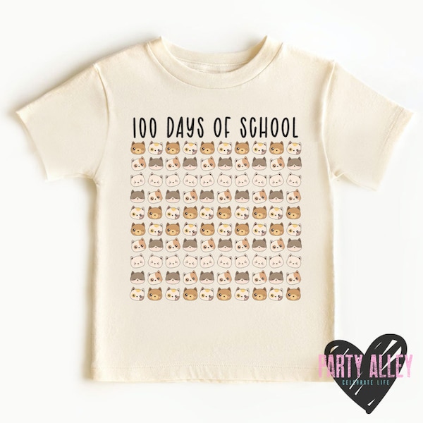 Cats 100 days of school shirt | 100th day of school | 100 days of cats shirt | Cats 100th day | Kid 100th day | 100 Cats