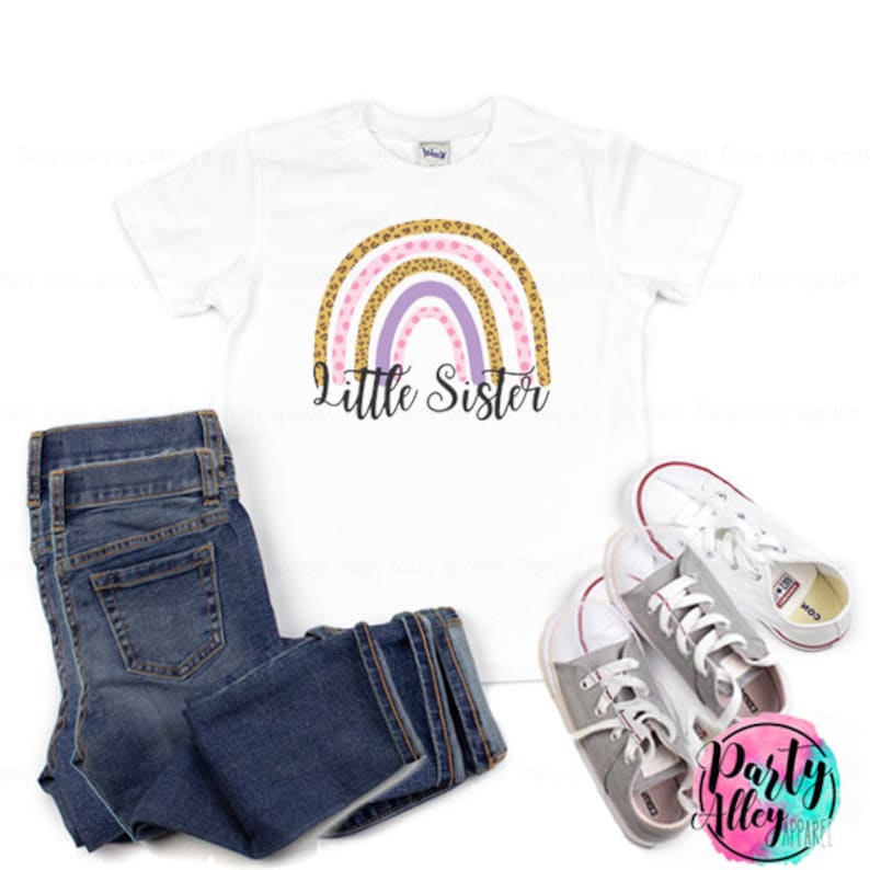 Girl sister Rainbow baby Rainbow little sister shirt Matching sister shirt little sister shirt New sister shirt Rainbow sister