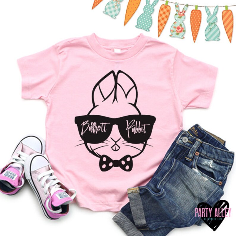 Custom Rabbit Shirt Boy Rabbit Shirt Boy Bunny Tee Etsy
