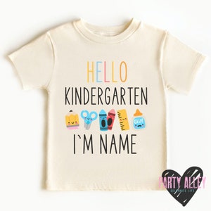 Hello kindergarten shirt | Back to school shirt | First day of kindergarten | First day of school | Kindergarten | Kindergartener shirt