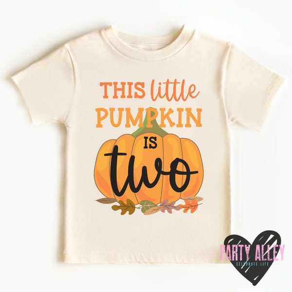 This little pumpkin is two shirt | 2nd birthday shirt | Pumpkin shirt | Fall birthday shirt | Thanksgiving birthday | Halloween birthday