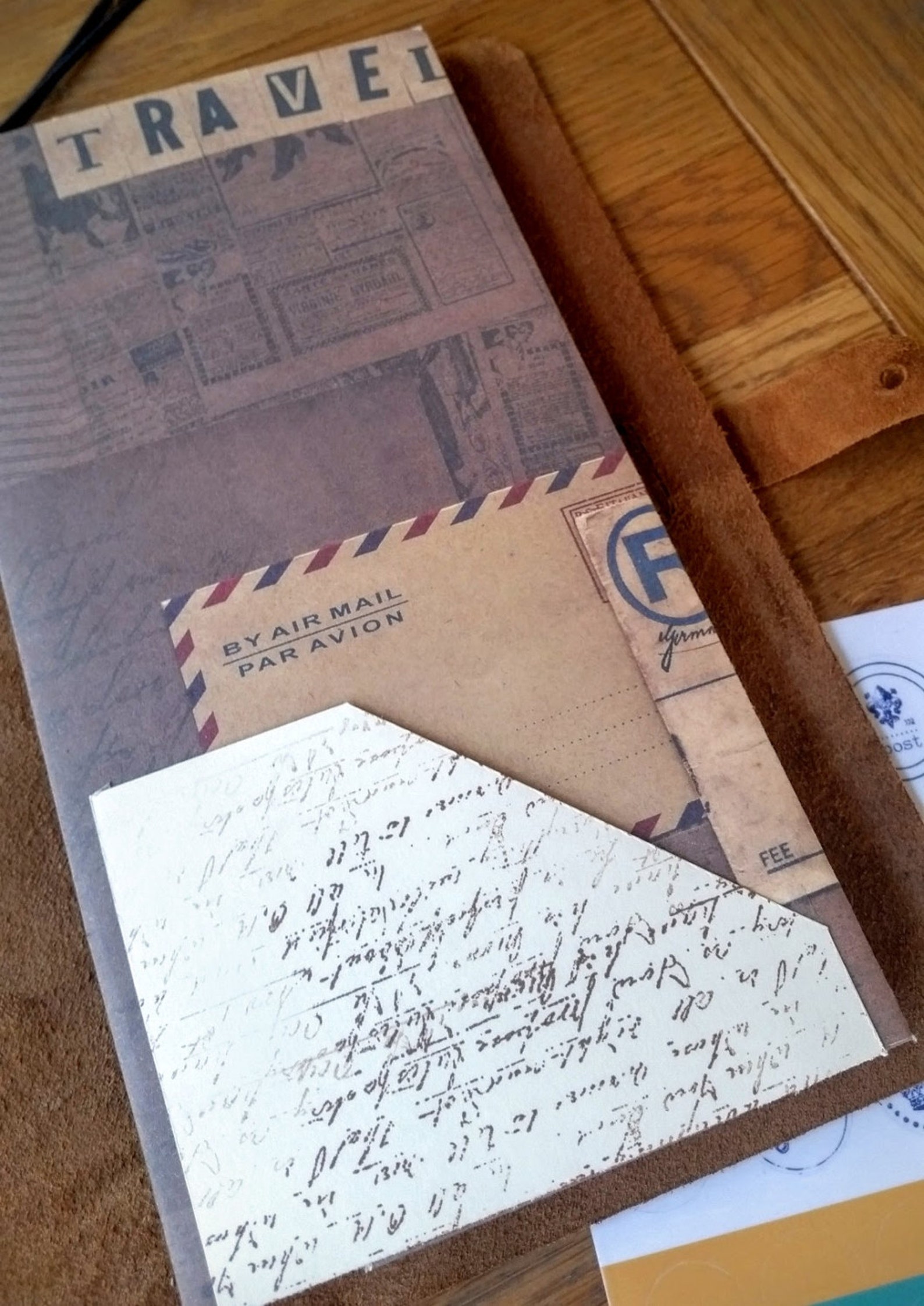 Midori Travelers Notebook Card Pocket Dashboard Insert Travel Etsy UK