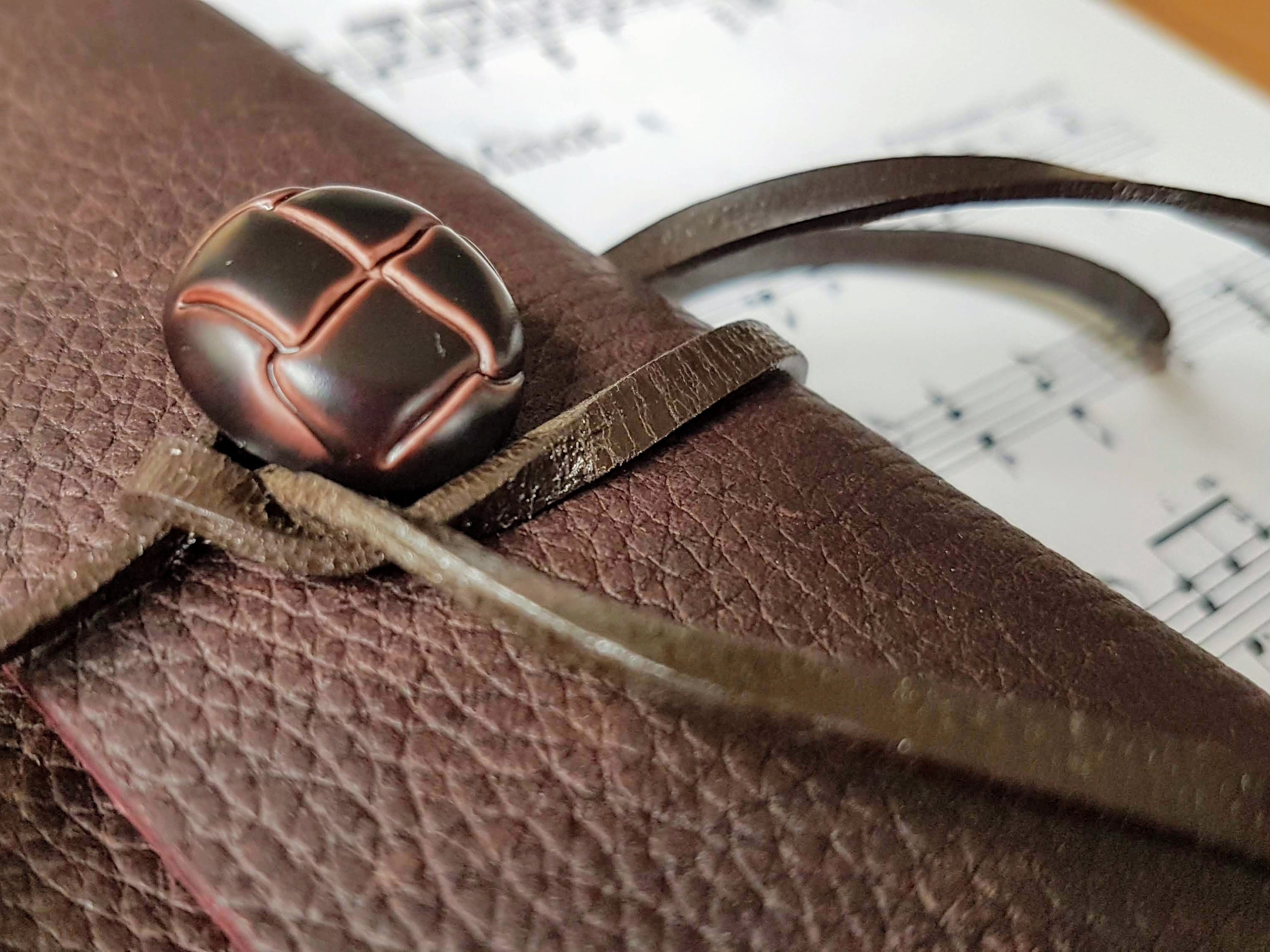 Leather music journal Musician Gift Music composition book Etsy