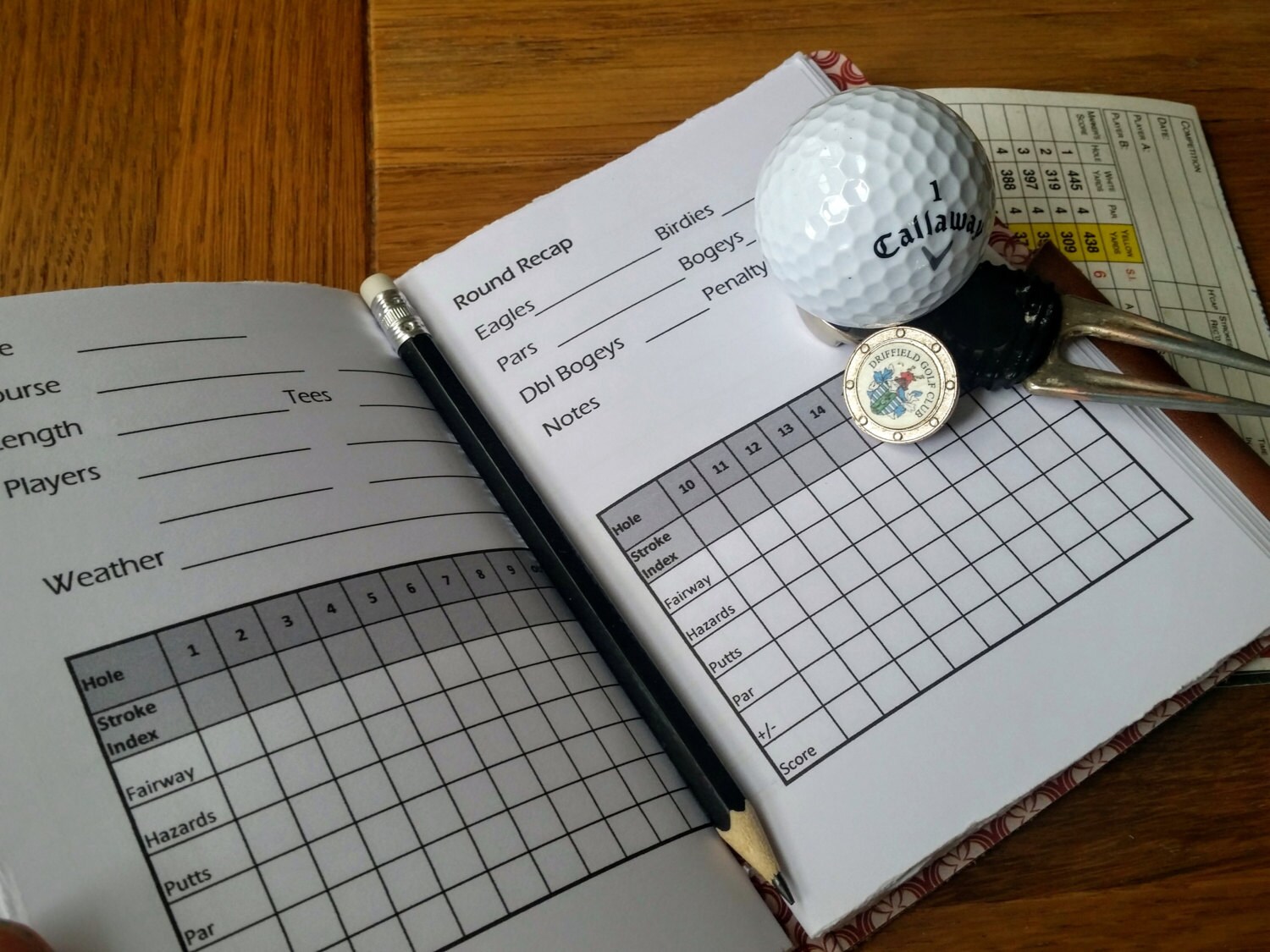 Leather Golf Score Journal Leather golf log Golfing log Etsy