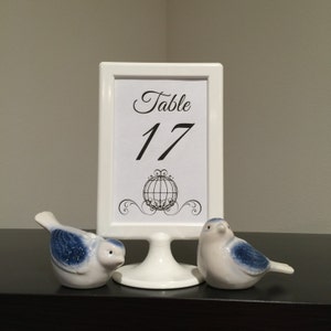 Fairytale Wedding // Cinderella Carriage // Table Numbers // PRINTABLE // 4x6 // Wedding, Bridal Shower, Engagement Party, Birthday // 1-30