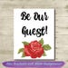 Be Our Guest Printable // Beauty and the Beast Home Decor // PRINTABLE ...
