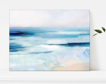 Ocean Art Print, Large Coastal Wall Art, Beach Decor, 24x32, 30x40''