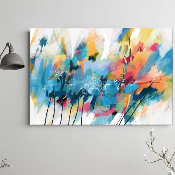 Large Colorful Art Etsy