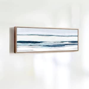 Wide Narrow Wall Art, Abstract Ocean Coastal Canvas, Modern Panoramic Print for Bedroom, 20x60