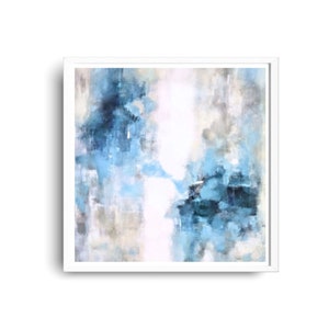 BLUE Large WALL ART. Home Decor Wall Art. Abstract Painting ...
