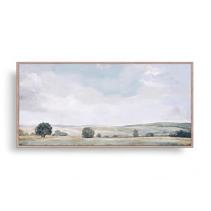 Vintage Landscape Panoramic Canvas Art - Large Framed Nature Wall Art for Bedroom Or Living Room