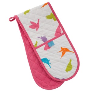 Birds of Paradise Double Oven Glove in multi