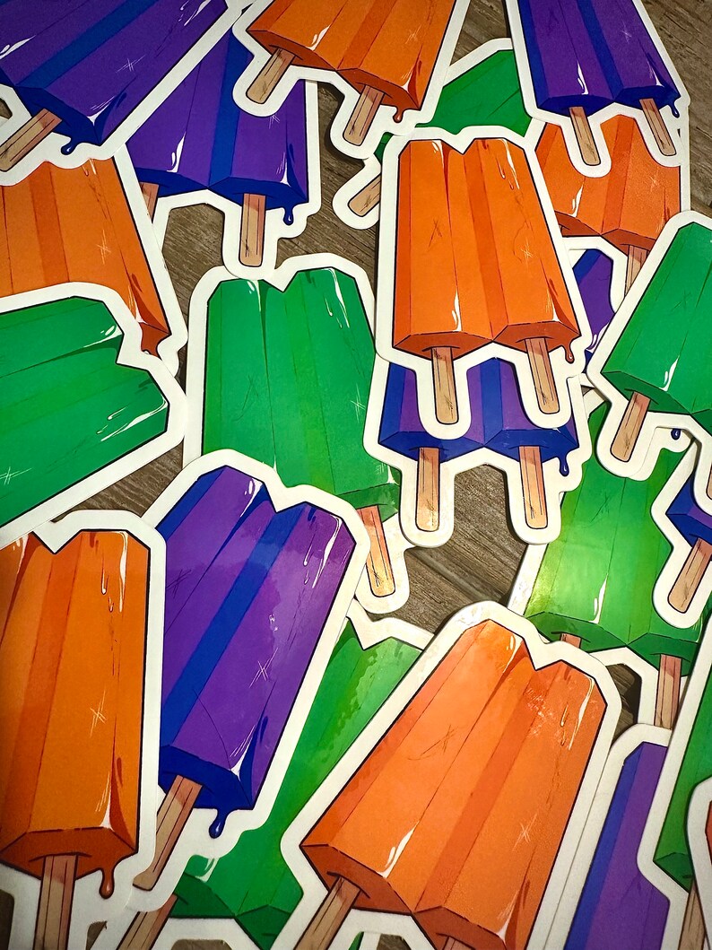 Popscile Sticker Charters Popsicle Stickers!! - Etsy