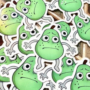 scared pear!!!! he’s so scared!!!