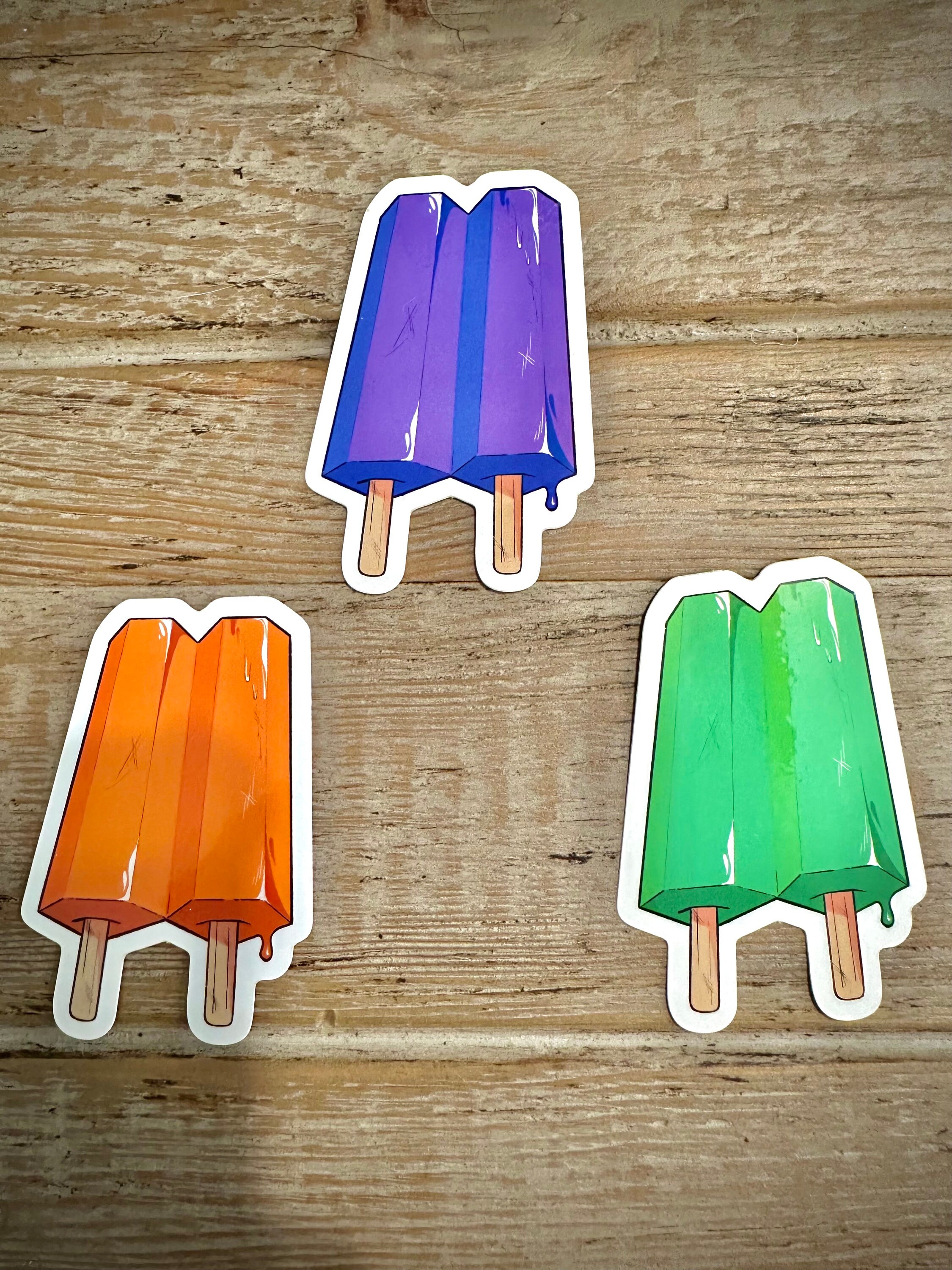 Popscile Sticker Charters Popsicle Stickers!! - Etsy