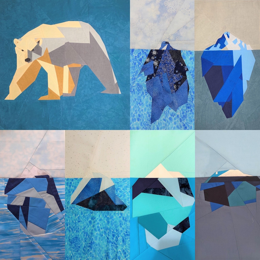 Artic FPP Pattern (polar Bear and Icebergs) - Etsy